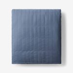 The Company Store Lacrosse Smoke Blue Standard Quilted 20 lb. Weighted Blanket