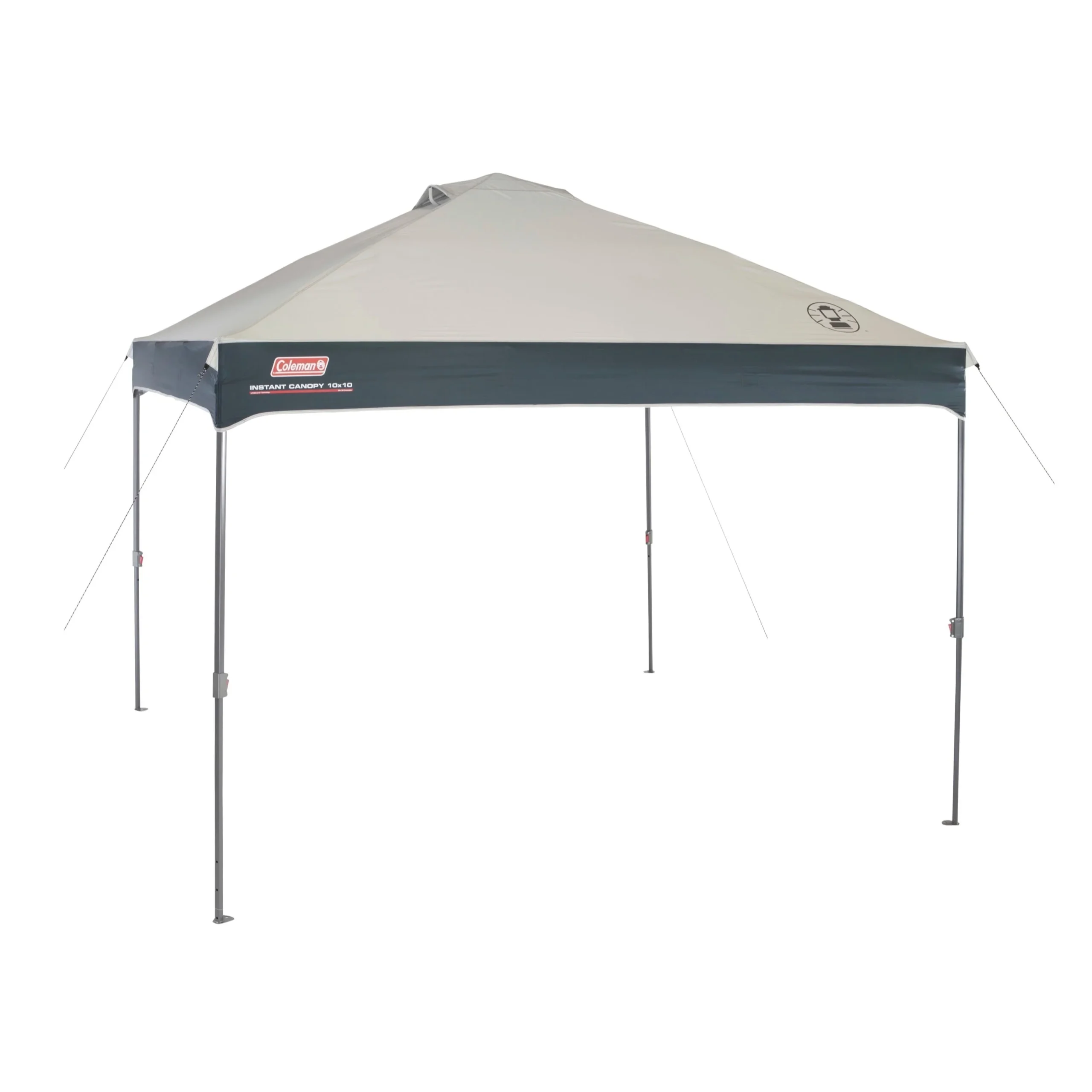 0d8162278a426714109a984a9b9ac8610679acc7752c9237fbab2f8abaabd59b.webp Coleman Straight Leg Instant Outdoor Canopy Shelter, 10 x 10, Tan & Black - Image 1