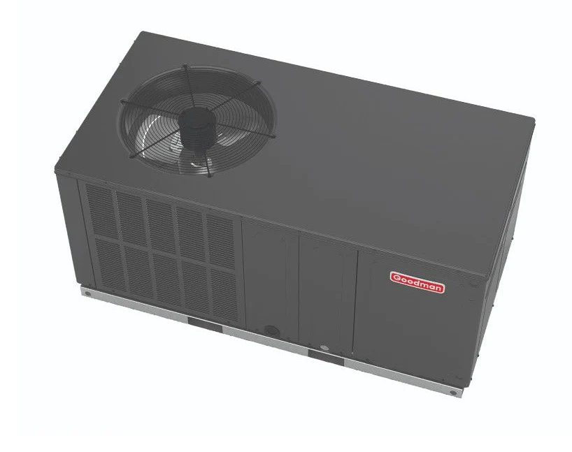 0da9e71c6b363bb05be7ae4a0222faa902da43f083c9d16d36236958c287caee.webp Goodman 4 Ton 13.4 SEER2 Package Air Conditioner Unit R32 Horizontal -GPCH34831 - Image 1