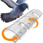 Petslandia Bird Deterrent System - Polycarbonate UV Resistant Pigeon Deterrent, Cruelty-Free Pigeon Proof, Long Lasting, Suitable for Balconies,