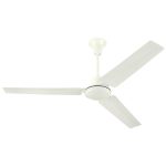 Westinghouse Industrial 56" Ceiling Fan with J-Hook Mount - White - White Steel Blades