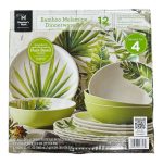 Member's Mark 12 Piece BPA Free Melamine Dinnerware Set (Tropical)