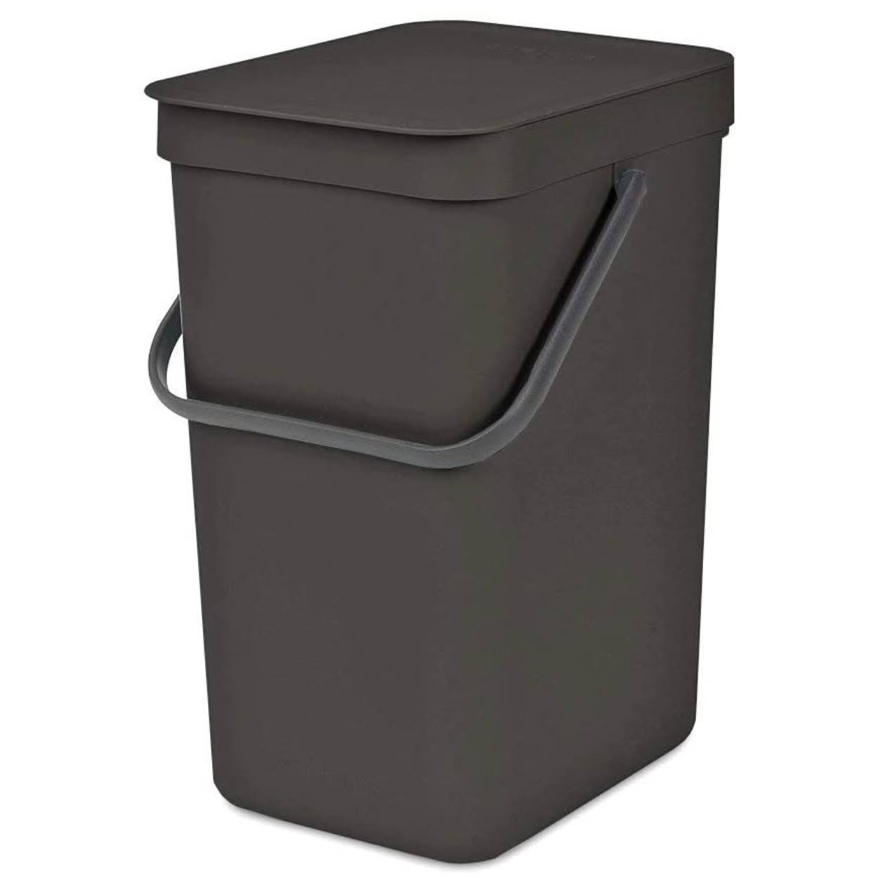 0e5a5987ebb70f400ad402a754ef74d098ec67e738f37cae2d1f008560e8c687.jpg Brabantia 109966 Waste Bin, 16 L, Gray - Image 1