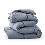 600 Fill Power All Season Down Comforter/Duvet Insert Color: Dark Gray, Size: Queen Down Comforter
