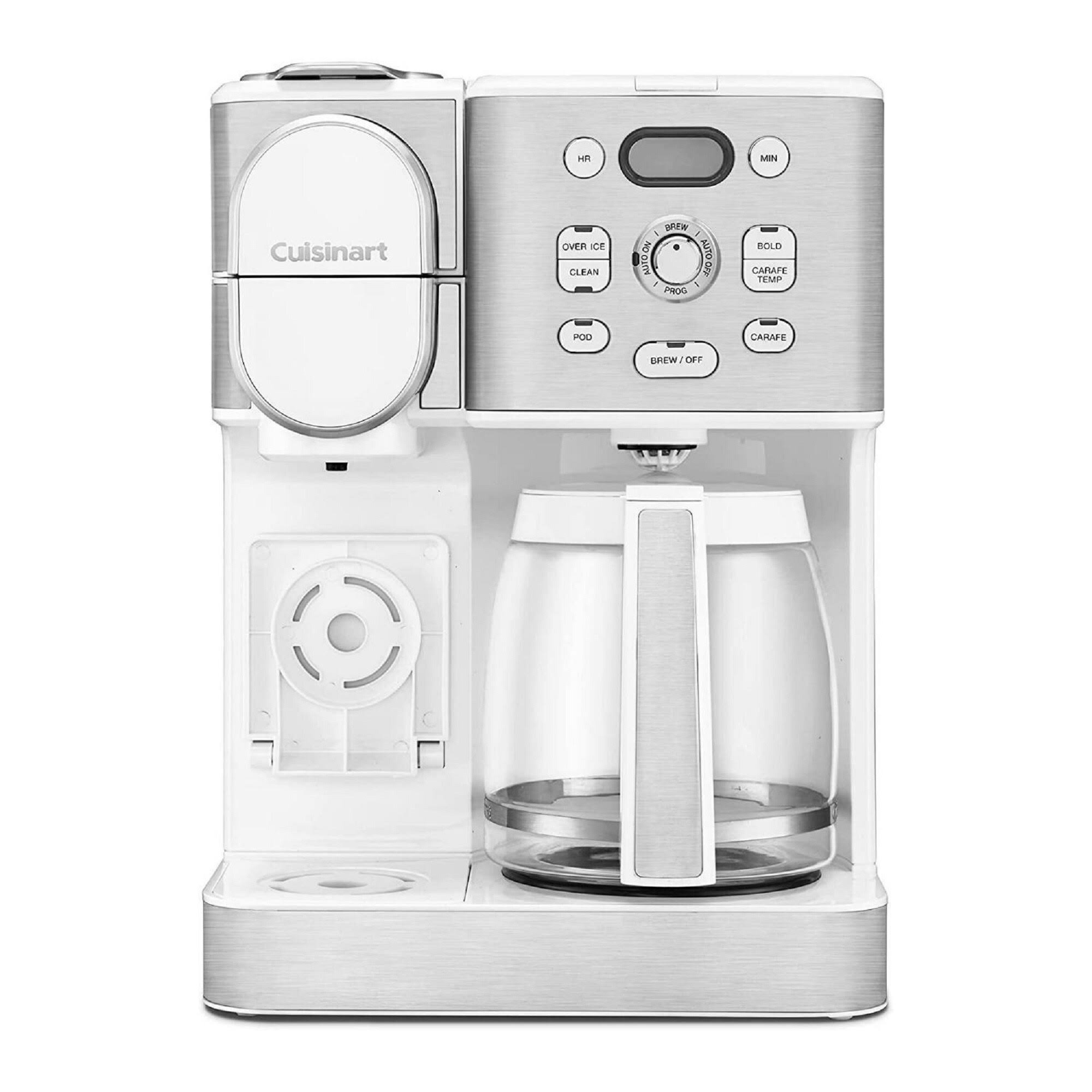 0e60fed83e855885290a8263a40ef83b41c72c7cc777f8edb0d3204c41f1763e.jpg Cuisinart Coffee Center 2-in-1 Coffee Maker - White - Image 1