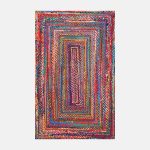 nuLOOM Tammara Hand Braided Area Rug 3' x 5' Oval Multi