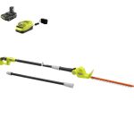 Ryobi P26100VNM ONE+ 18V 18 in. Cordless Battery Pole Hedge Trimmer with 2.0 Ah Battery and Charger