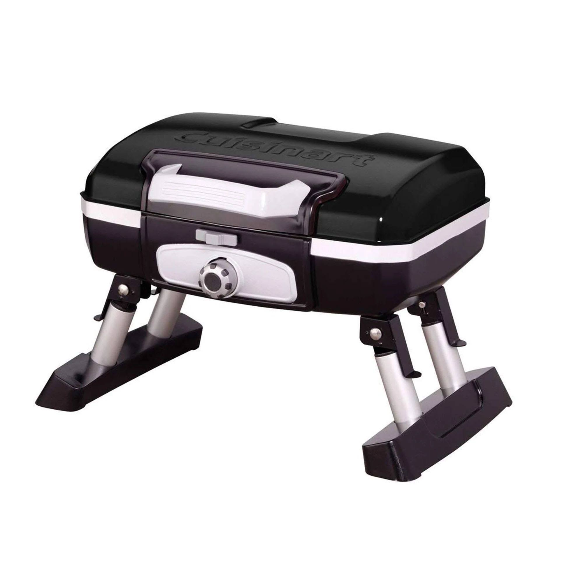 0e97361c4ee84f88406a53aa9b96f6dd1647f04be46586bf4f6c130d4dfd4f82.jpg Cuisinart Black Petit Gourmet Tabletop Portable Gas Grill - Image 1
