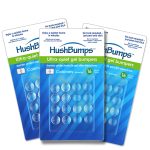 HushBumps Ultra-Quiet Gel Bumpers 3-Pack. Perfect for Cabinets & Drawers. Superior to Common Rubber Bumpers. Provides Soft & Quiet close. No Tools
