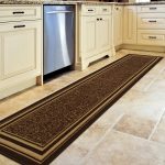 Ottomanson Ottohome Collection Non-Slip Rubberback Bordered Design 2x7 Indoor Runner Rug, 1'10" x 7', Brown