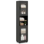 Tangkula 67” Tall Bathroom Cabinet Adjustable Open Shelf Space-Saving Modern Corner Tower