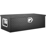 VEVOR Heavy Duty Aluminum Truck Bed Tool Box, Diamond Plate Tool Box with Side Handle and Lock Keys, Storage Tool Box Chest Box