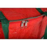 Christmas Wreath Storage Bag - 24 inch x 7 inch - Durable Tarp Material, Zippered, Reinforced Handle and Easy to Slip The Wreath in and Out. Protect