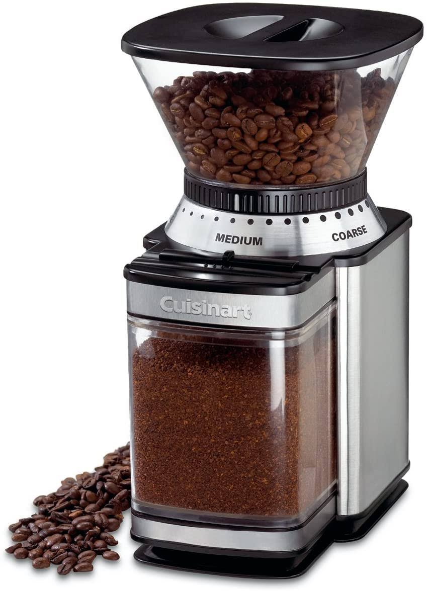 0f638a3e83cffa4a2067abae695afc80afd71c733004abc7d3138e4496745e97.jpg Cuisinart Coffee Grinder, Electric Burr One-Touch Automatic Grinder with18-Position Grind Selector, Stainless Steel, DBM-8P1 - Image 1