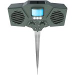 Hoont Solar Powered Motion Activated Ultrasonic with Flashing Strobe Outdoor Animal and Pest Repeller