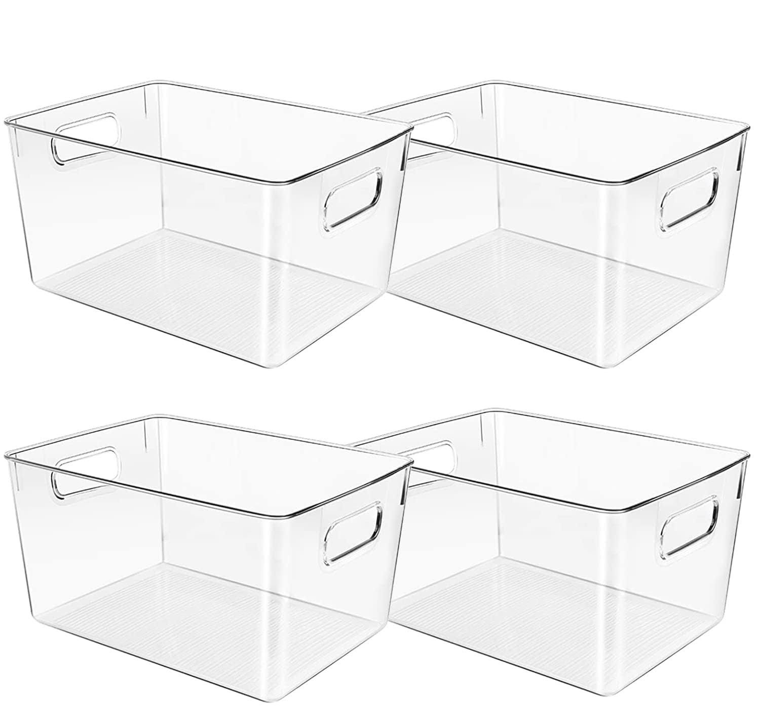 0f7a4dc5b58e679273d315df266c4599d8cd6278c4b4402d9a5b1b0a3bff89c1.jpg Control Kitchen Clear Plastic Storage Bins, Perfect for Kitchen Organization or Pantry Organization and Storage, Fridge Organizer, Clear Storage Containers for - Image 1