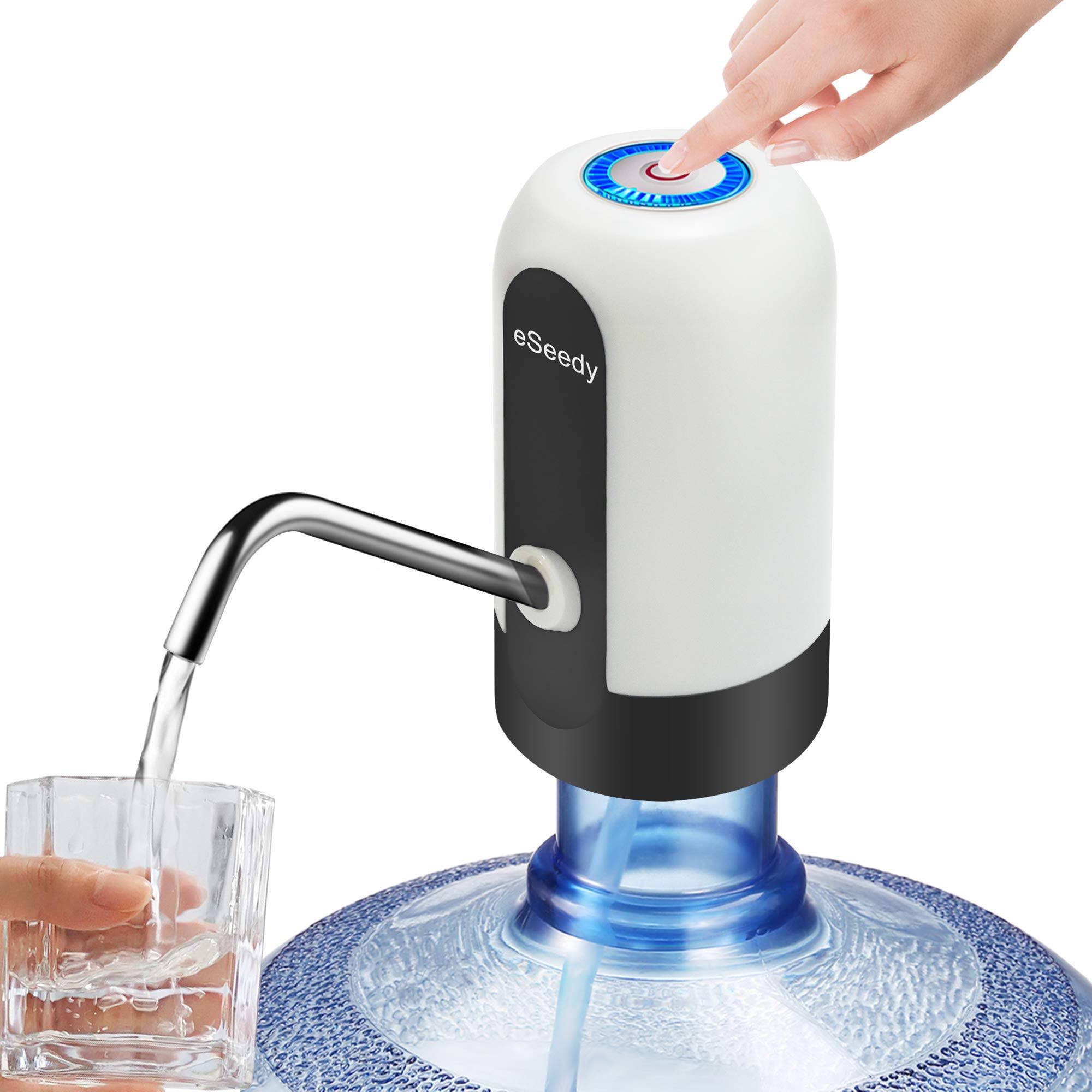 0f7b308a1300394b32780695ee43e23a2058f9c7baf9e4f46859505b1c44f518.jpg eSeedy Water Dispenser, Automatic Electric Drinking Water Pump for 5 Gallon Water Bottle and Water Jugs - Image 1