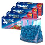 Ziploc Gallon Food Storage Slider Bags, Power Shield Technology for More Durability, 26 Count (Pack of 4)