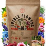 18 Edible Flower Seeds Variety Pack for Planting Indoor & Outdoors. 3200+ Non-GMO Heirloom Flower Garden Seeds: Borage, Hyssop, Nasturtium, Pansy,