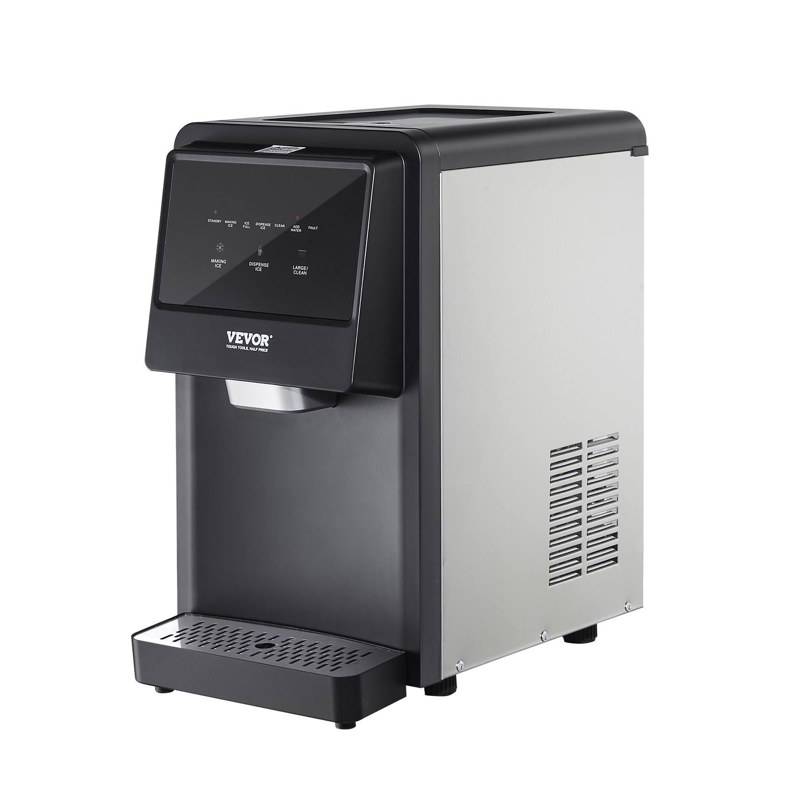 0f99e4d4dbef8224072c71640a8e4a2a62ba8cbfdb99befe927239e4d1a4fb10.jpg VEVOR Portable Ice Maker: 62lbs in 24Hrs, Auto Self Cleaning - Image 1