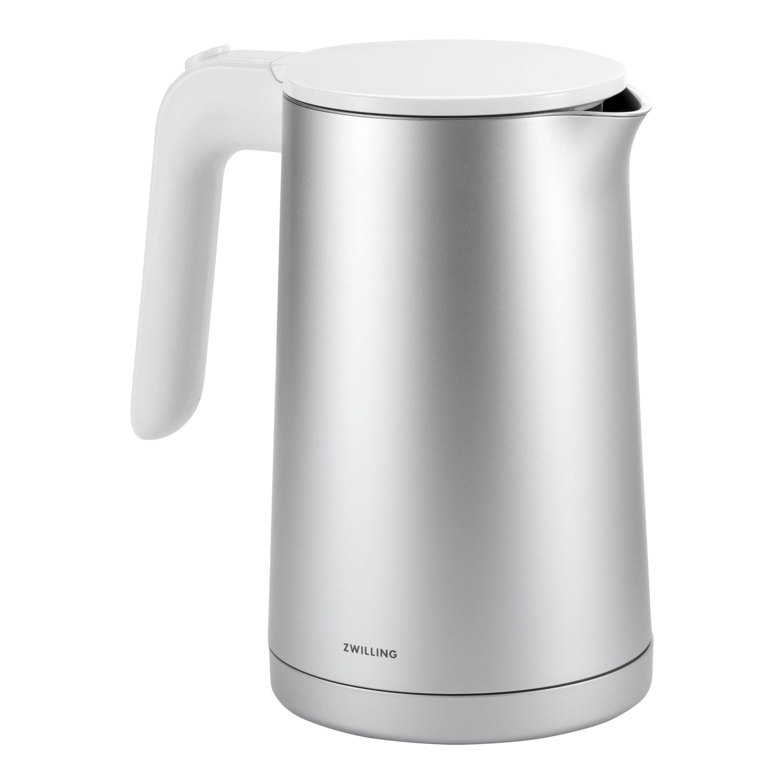 0fa48c7bf5a3df885efb2b9de88e45c3d0f4839f7f618d365ab85fa7acc632d6.jpg Zwilling Enfinigy Cool Touch 1-liter Electric Kettle, Cordless Tea Kettle & Hot Water - Silver - Image 1