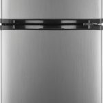 Insignia - 3.0 Cu. ft. Mini Fridge with Top Freezer - Stainless Steel
