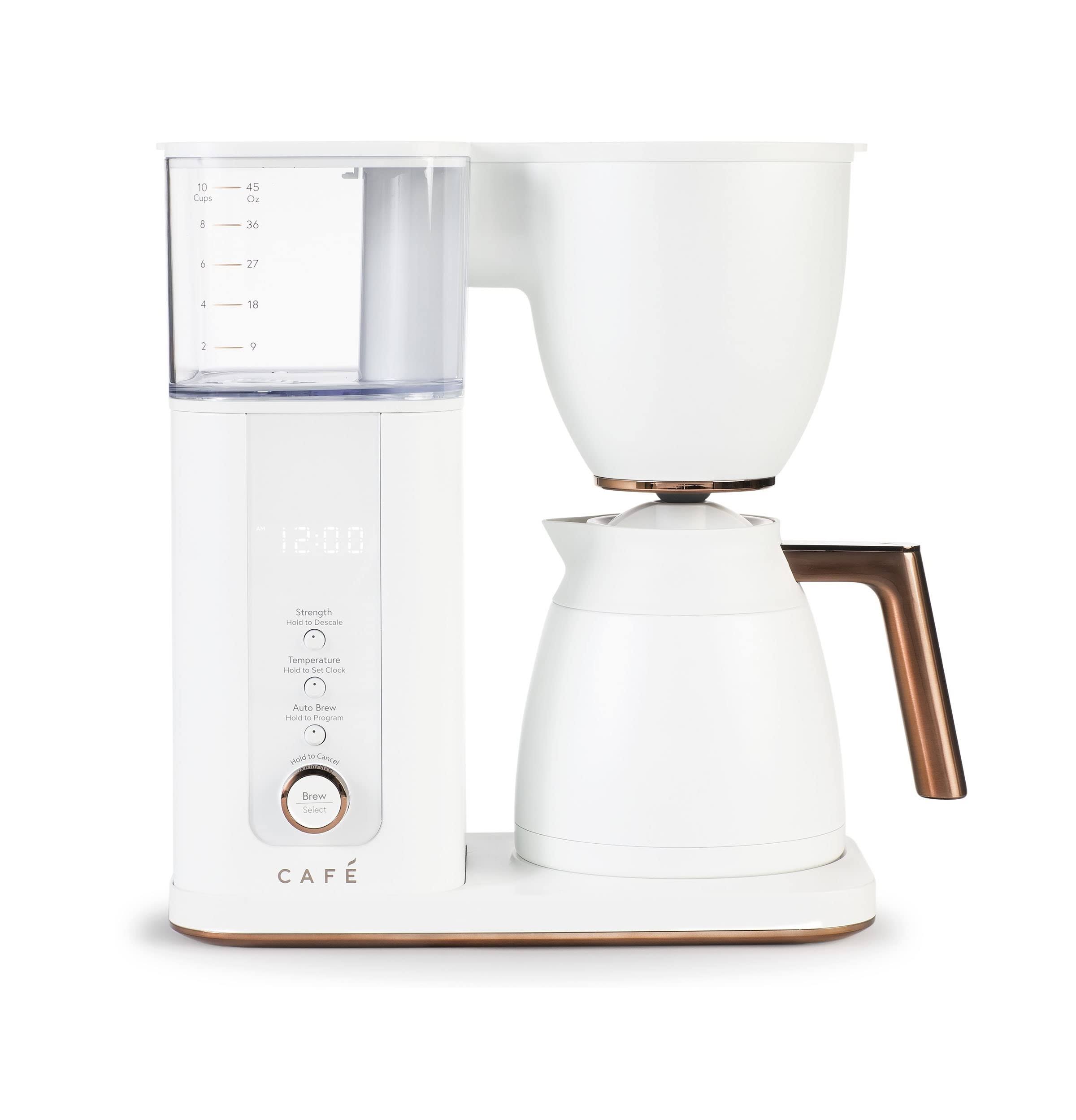 0fcafcede6705e22d7781de3756ac18a2fda6937313f4a206e48b91fe7b89c01.jpg Cafe Specialty Drip Coffee Maker - White - Image 1