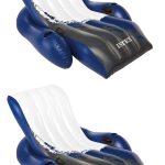 Intex - Inflatable Floating Comfortable Recliner Lounges with Cup Holders (2 Pack)