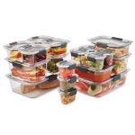 Rubbermaid Brilliance 36-Piece Food Storage Container Set, Clear