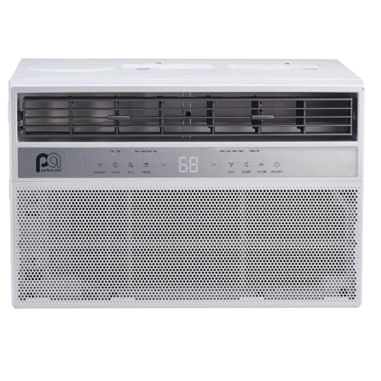 105631d3663f1b8e73f7a272231b84711724a5fae9d97c6ba213a57ece3b8b5b.jpg Perfect Aire 8000 BTU WiFi Window Air Conditioner w/Remote - Image 1