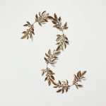 5' Decorative Metal Leaf Christmas Garland Antique Brass - Hearth & Hand with Magnolia