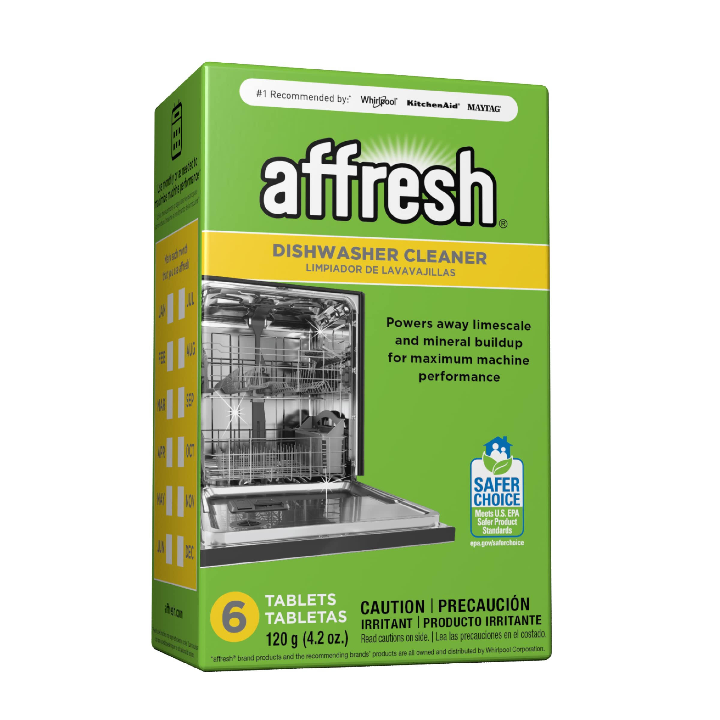 10725a6c2e810d4d72457dae8b6fb8da01c81399a82c1aed8a13e67a5f6acaab.jpg Affresh Dishwasher Cleaner Tablets - 6 Count - Image 1