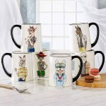 Signature Dining | 6 Stoneware 17.5 oz Animal Coffee Mugs | Color: White | Size: Os | Jennyxmerch's Closet