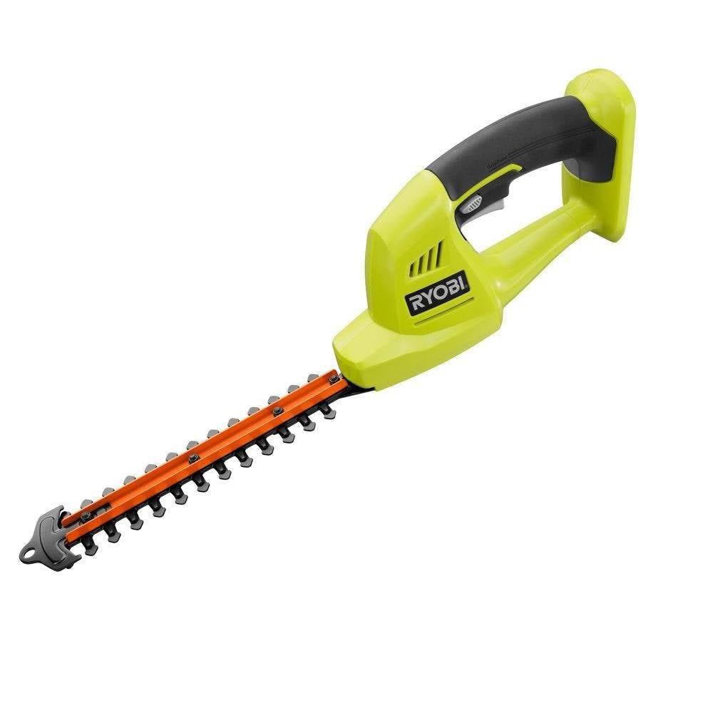 10cdd34d2039e13967d8d214982e4e84252a07bd3f352db292b2414b713ec712.jpg Ryobi ONE+ 18-Volt Lithium-Ion Cordless Battery Grass Shear and Shrubber Trimmer (Tool Only) - Image 1