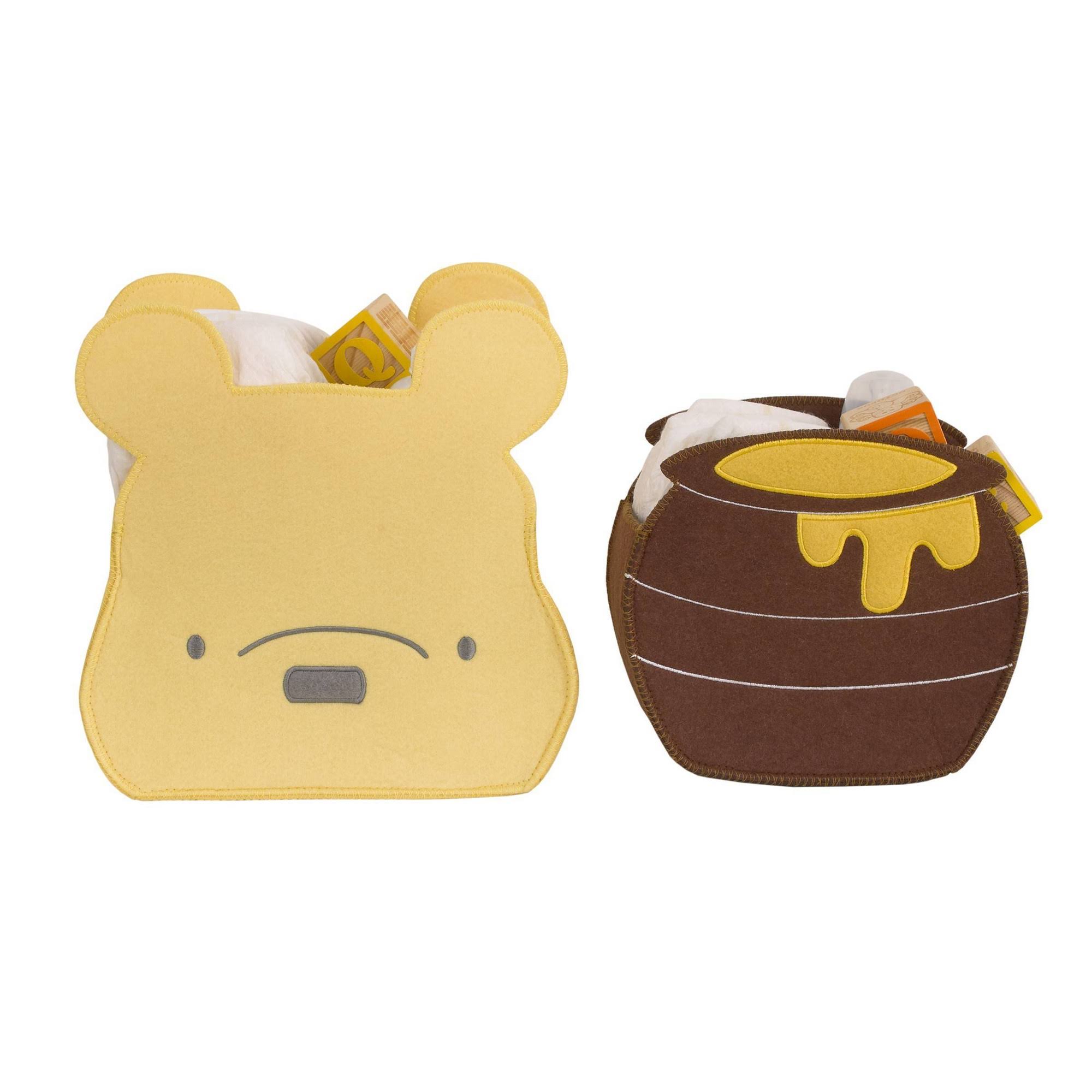 10f338114d667ffe09b38bb8c079a58beee3305045b1e33eaea59ae02ad6fe1b.jpg Disney Baby Classic Winnie The Pooh Storage - 2 Pack - Image 1