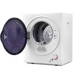 19.5 in. White Washer and Dryer Laundry Stacking Kit Electric Portable