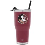 Simple Modern Florida State Seminoles Tumbler with Straw and Flip Lid | Insulated Stainless Steel 30oz Thermos | Cruiser | Florida State University