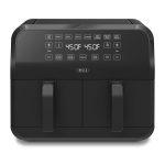 Bella Matte Black 8-Qt. Dual-Basket Touchscreen Air Fryer