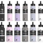 Hydrapeak Wide Mouth Stainless Steel Water Bottle 32oz Aqua