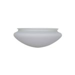 Hugger 52 in. White Ceiling Fan Opal Frosted Replacement Glass