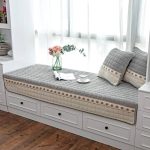 JeogYong Bay Window Cushion Seat Indoor, Farmhouse Window Seat Cushions Indoor for Bedroom, Non Slip Pads/Bay Window Sill Bench Cushions, 27.55 x