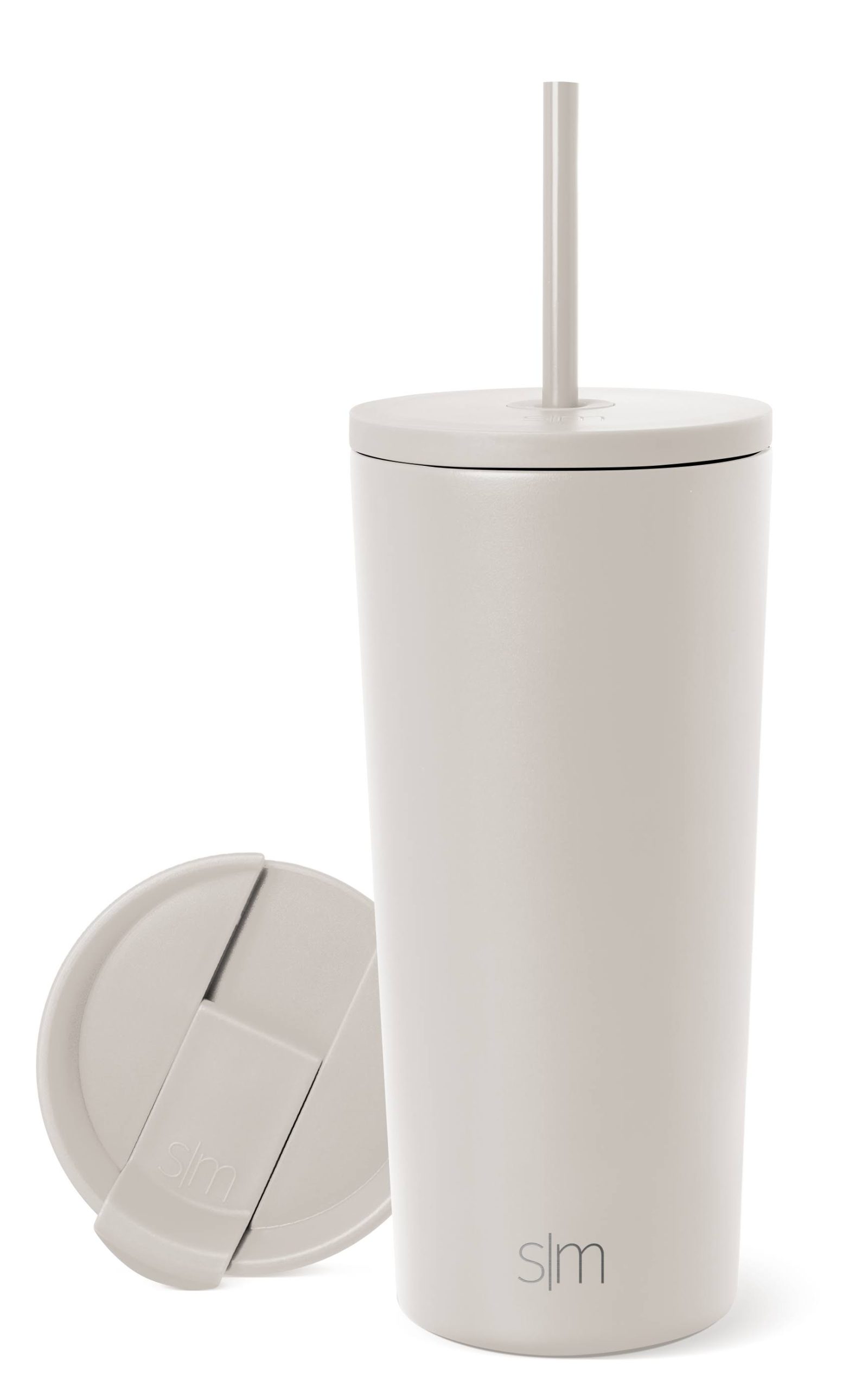 11b0c430172100be8b163b64cac94957b8796c890befd664b101d6a37b2cc6b9.jpg Simple Modern 20 fl oz Stainless Steel Classic Tumbler with Lid and Straw|Almond Birch - Image 1