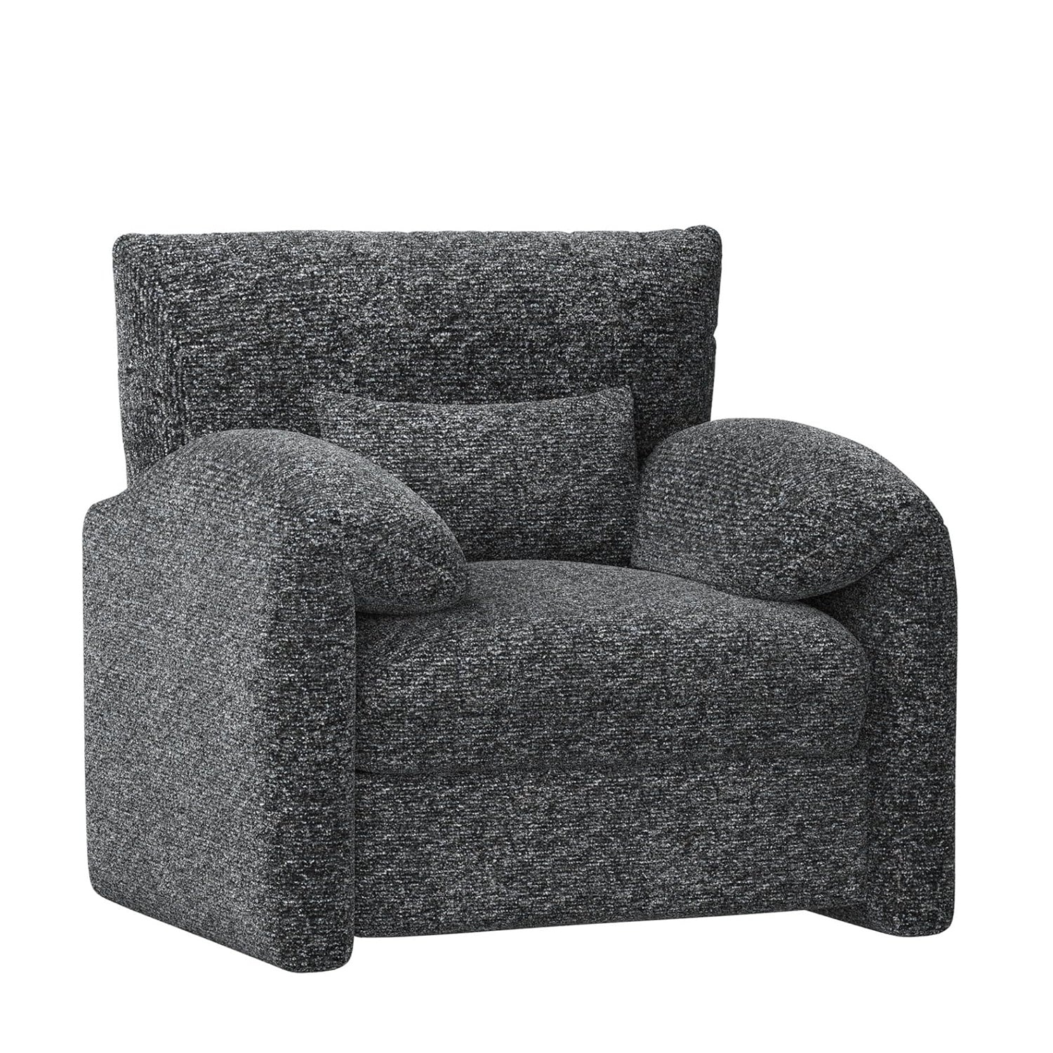 11b46063a90fb3dd4b71aff09925f9eefc6ac9465dbeec0d46cc5463d61c30b0.jpg AECOJOY Oversized Armchair, Chenille Mid Century Accent Chair, Comfy Upholstered Single Sofa, Extra Wide Reading Chairs - Image 1