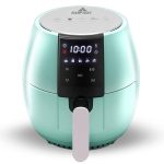 Sanptent 5.8 Quart Air Fryer, Electric Hot Oven Oilless Multifunctional Cooker with Digital LED Touchscreen, Auto Shut-Off (Green)