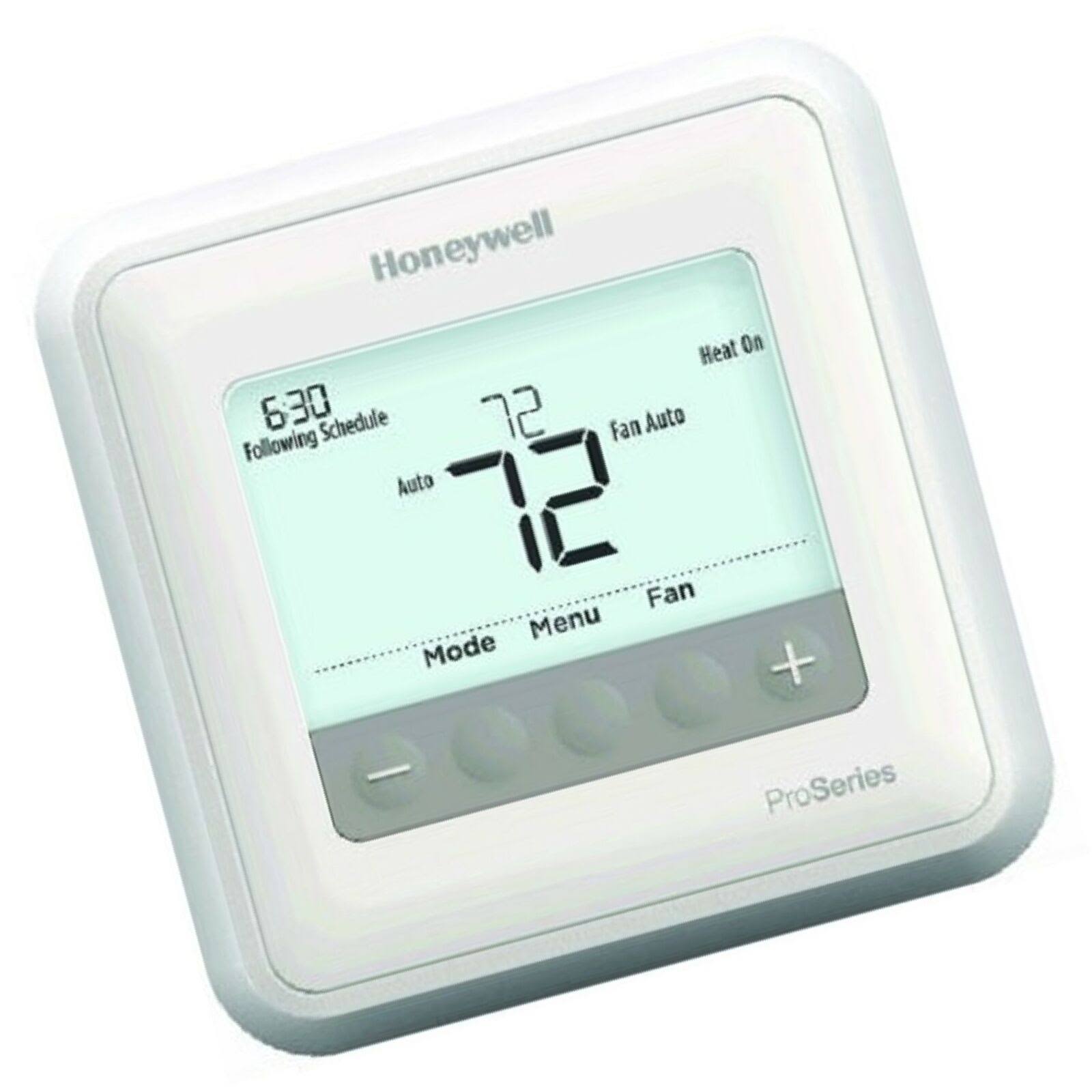 120ee6f5561fd79a7565627dbc41f43305a1296577df19f6de852353c8014f54.jpg Honeywell TH4110U2005/U T4 Pro Program Mable Thermostat White 1 Pk - Image 1