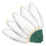 Home Accents Holiday 50 ft. 100-Light C9 Transparent Warm White Ultra Bright LED String Light