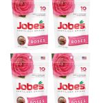 Jobes vznmYB Rose Fertilizer Spikes 9-12-9 Time Release Fertilizer for All Flowering Shrubs 10 Spikes (4 Pack)