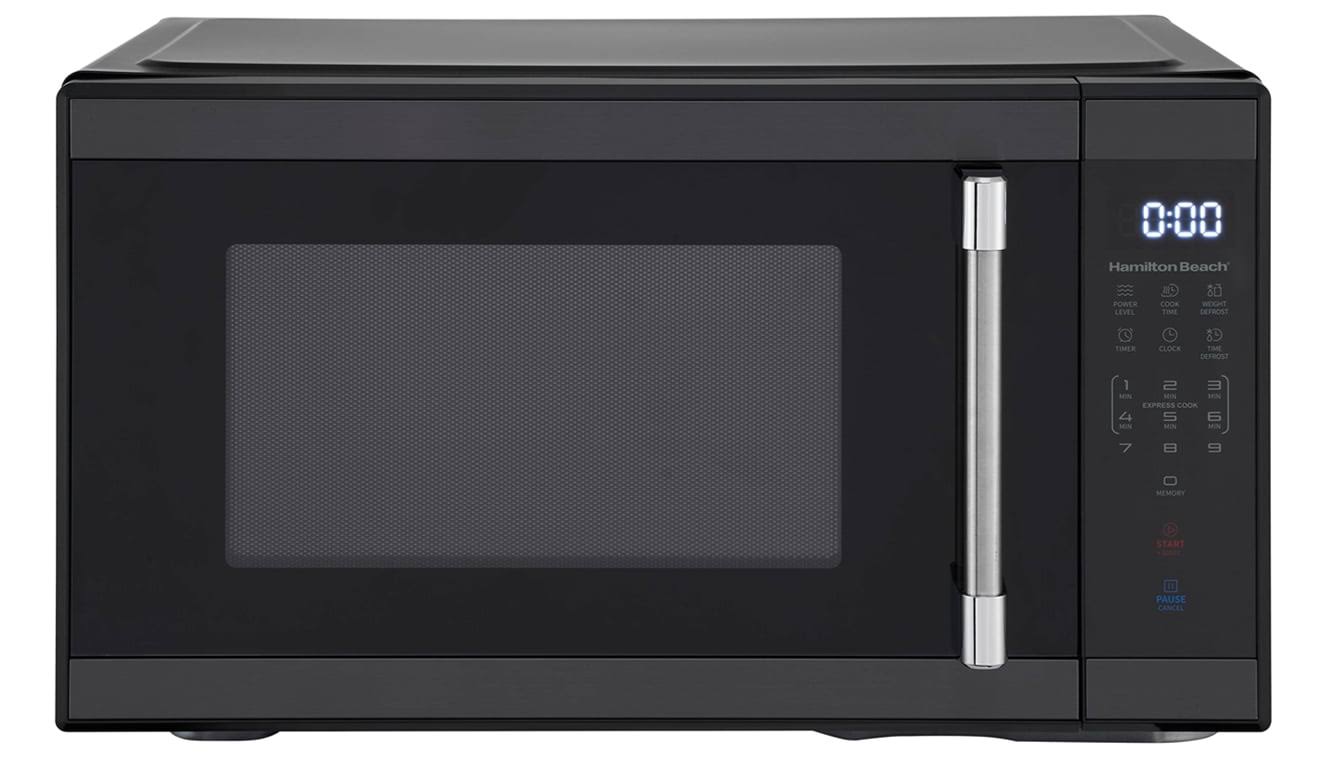 124c50dca07e0bed95243c77138b3ea5c857c49530818fe11ce0506f073b63fd.jpg Hamilton Beach 1.1 Cu. ft. 1000 W Mid Size Microwave Oven, 1000W, Black Stainless Steel, Size: Mid-Size - Image 1