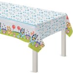 54" x 96" Bluey Plastic Table Cover