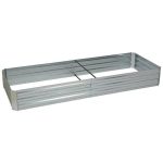 Ironton Galvanized Steel Raised Garden Bed 8ft x 3ft Outdoor Planter Box Patio Planting Bed for Vegetable and Flower Gardens